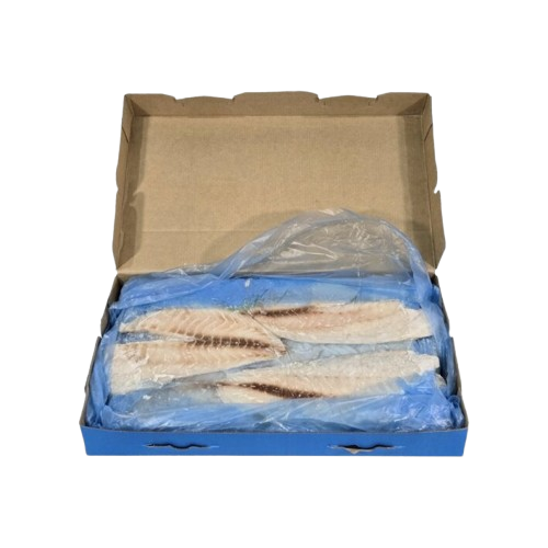 open carton of snapper fillets no backgound