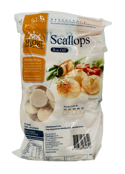 roe off scallop packet no background