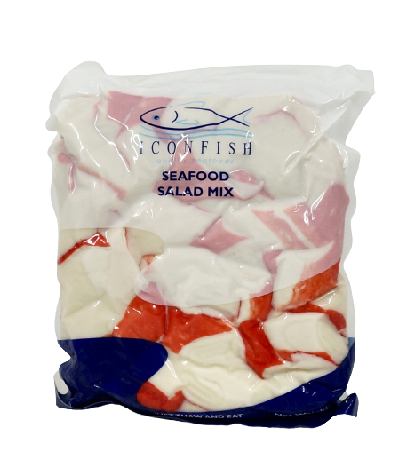 seafood salad mix packet no background