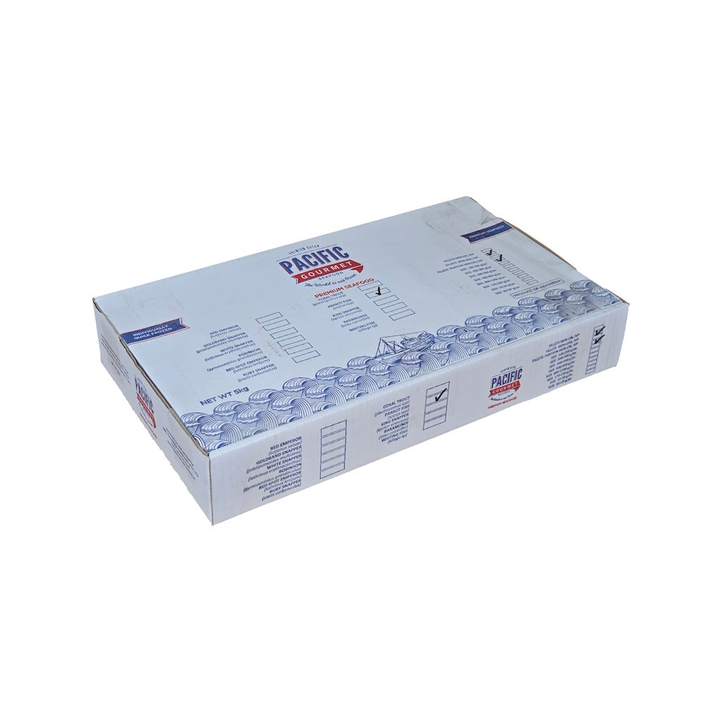Box with 'Pacific' branding on a white background