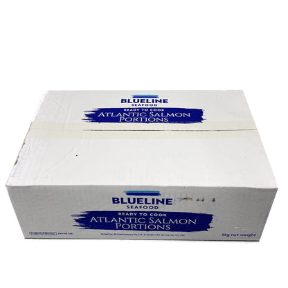 Salmon Portions Skin On (IVP) 200gm 5kg Ctn