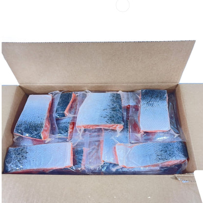 Salmon Portions Skin On (IVP) 200gm 5kg Ctn