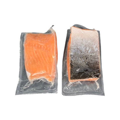 Salmon Portions Skin On (IVP) 200gm 5kg Ctn