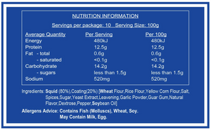 nutritional information