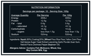 nutritional information