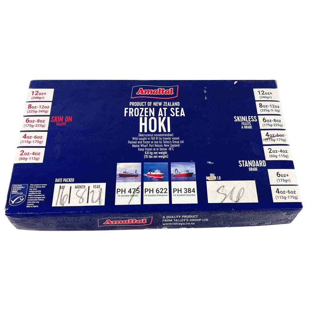 Hoki Fillets Skinless 6.8kg Ctn