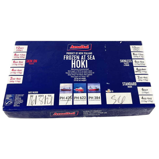 Hoki Fillets Skinless 6.8kg Ctn