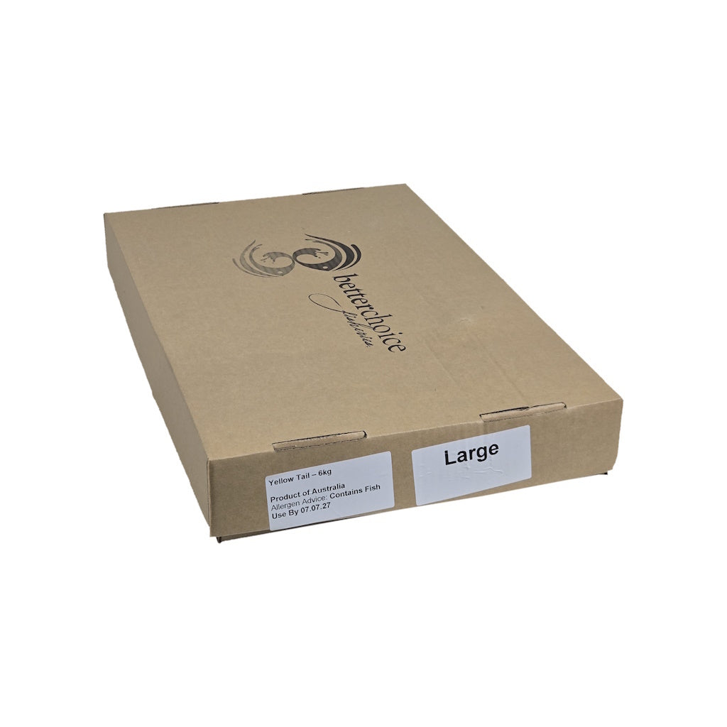 Brown cardboard box with 'Heritage' branding on a white background