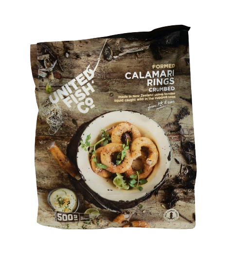 calamari rings crumbed bag no background