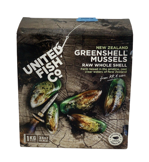 Greenshell™ Whole Mussels 1kg Box