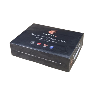 Black box with Hannav branding no background