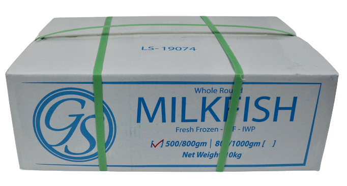 Whole Milkfish 10kg Ctn