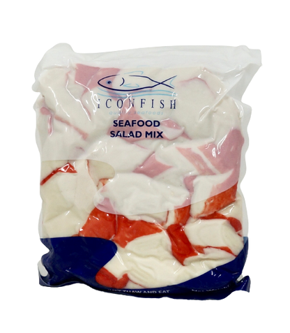 seafood salad mix packet no background