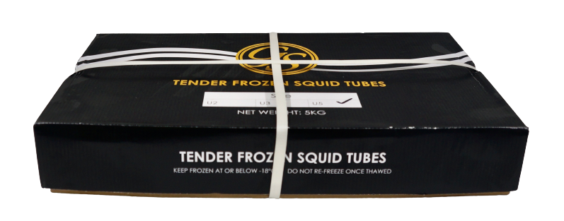 squid tube carton no background