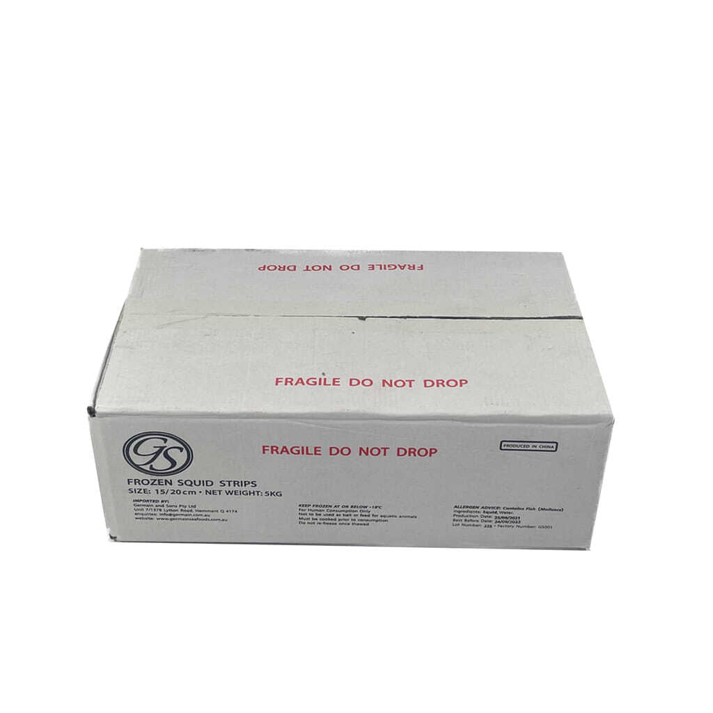 Squid Strips 15/20cm IQF 5kg