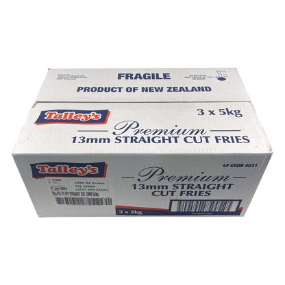 Talleys Straight Cut French Fries 5kg Bag