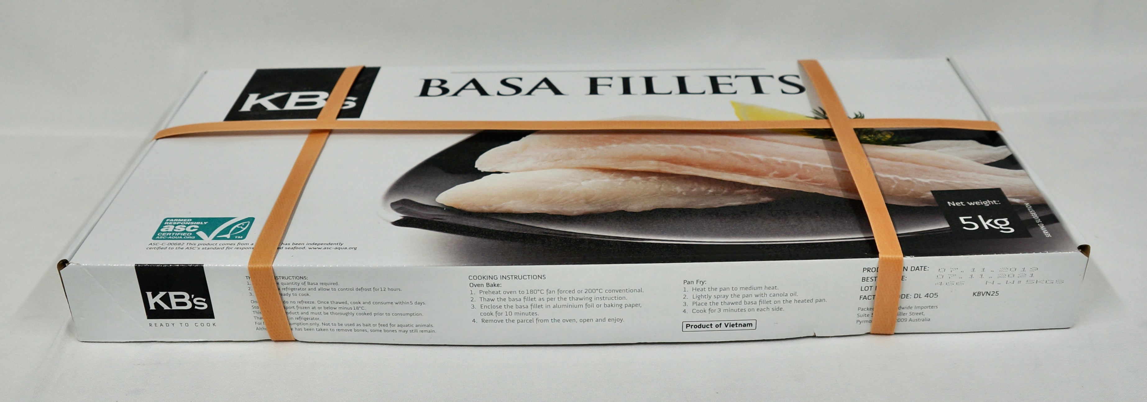 basa fillet carton