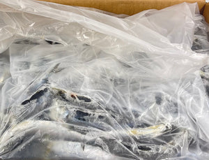 pilchards in plastic within carton