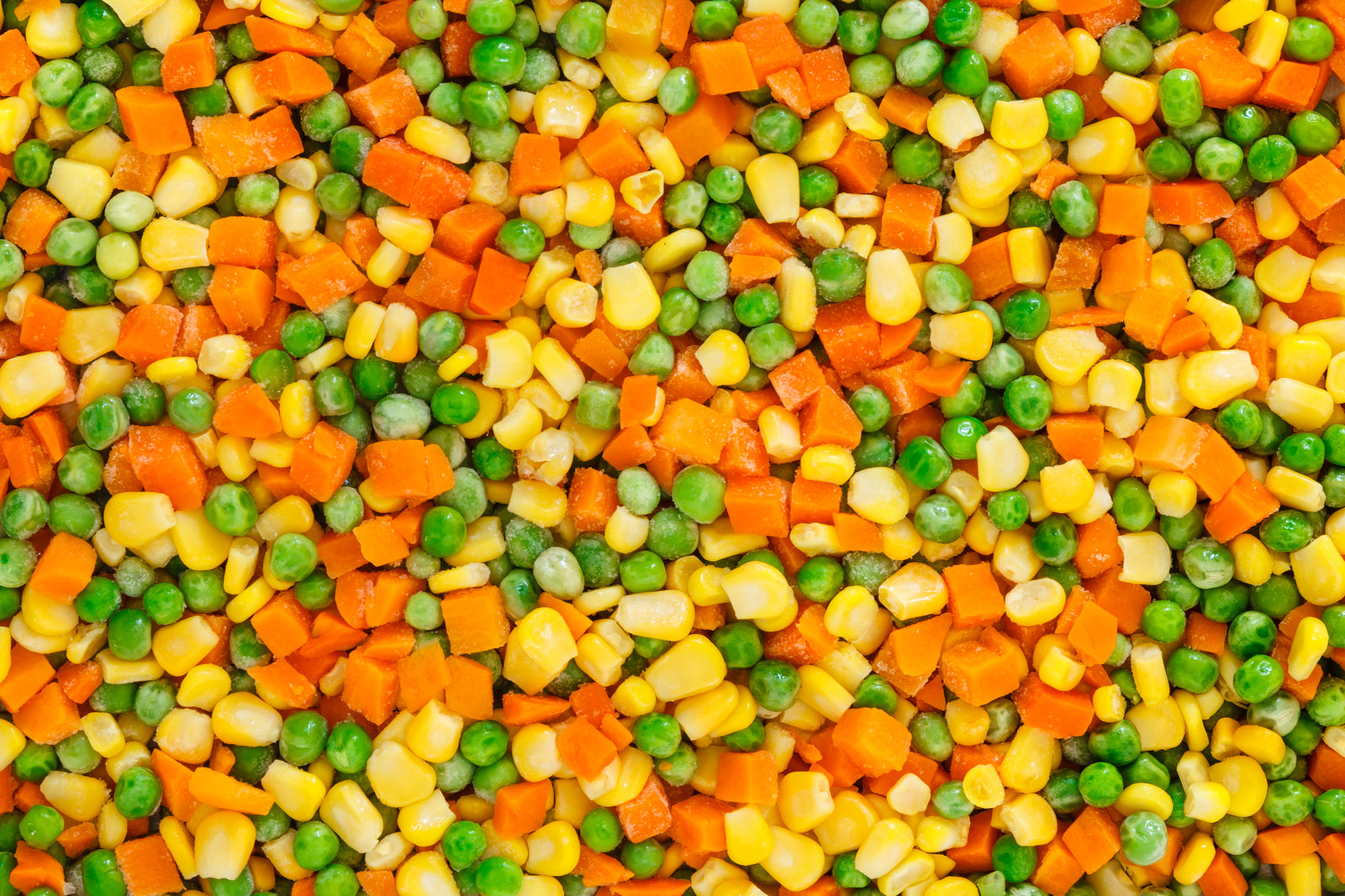 close up of mixed veg
